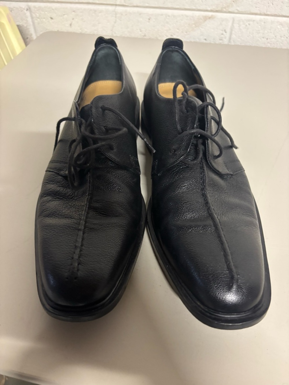 Men's Cole Haan Black Leather Lace-Up Dress Shoes